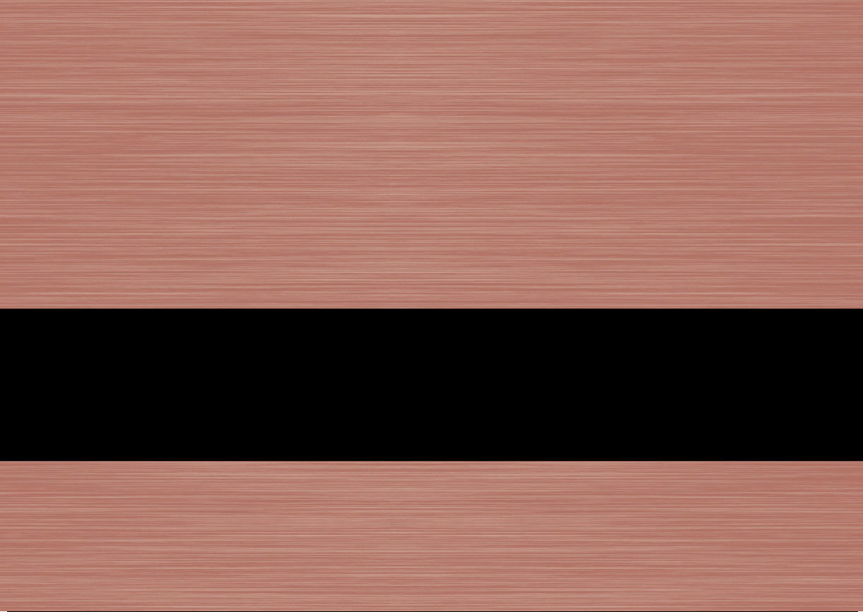 Rowmark™ LaserMax Metals Engraving Plastic - Brushed Rose Gold/Black