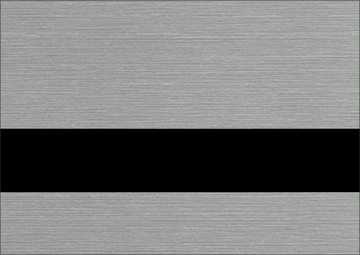 Rowmark™ LaserMax Metals Engraving Plastic - Brushed Sterling/Black