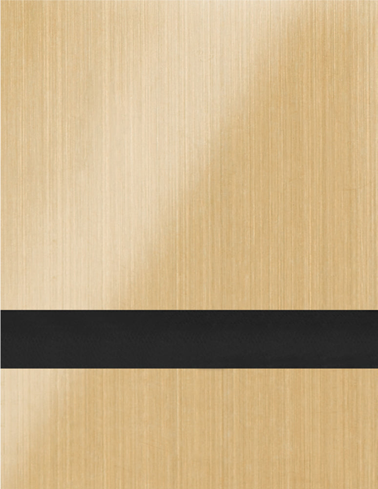 Gemini DuetsContours™ .020" Flexible Engraving Plastic - Brushed Satin Gold/Black