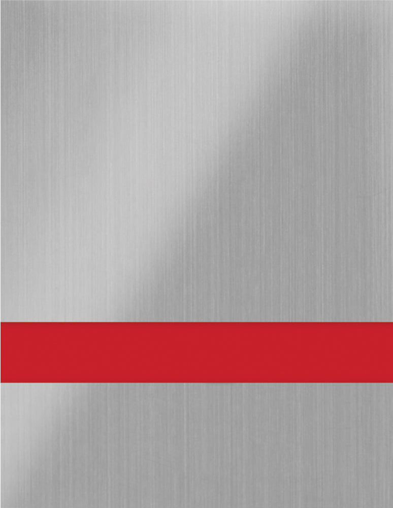 Gemini Duets™ Laser XT Metals Engraving Plastic - Brushed Stainless/Red