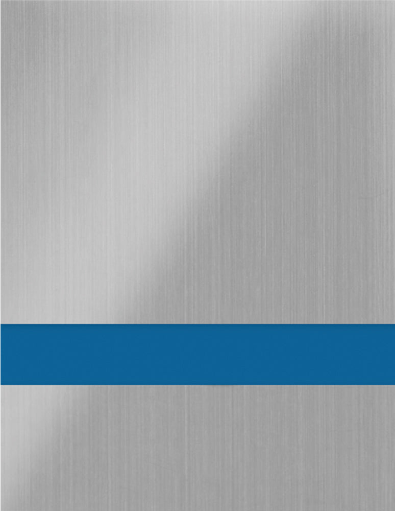 Gemini Duets™ Laser XT Metals Engraving Plastic - Brushed Stainless/Blue