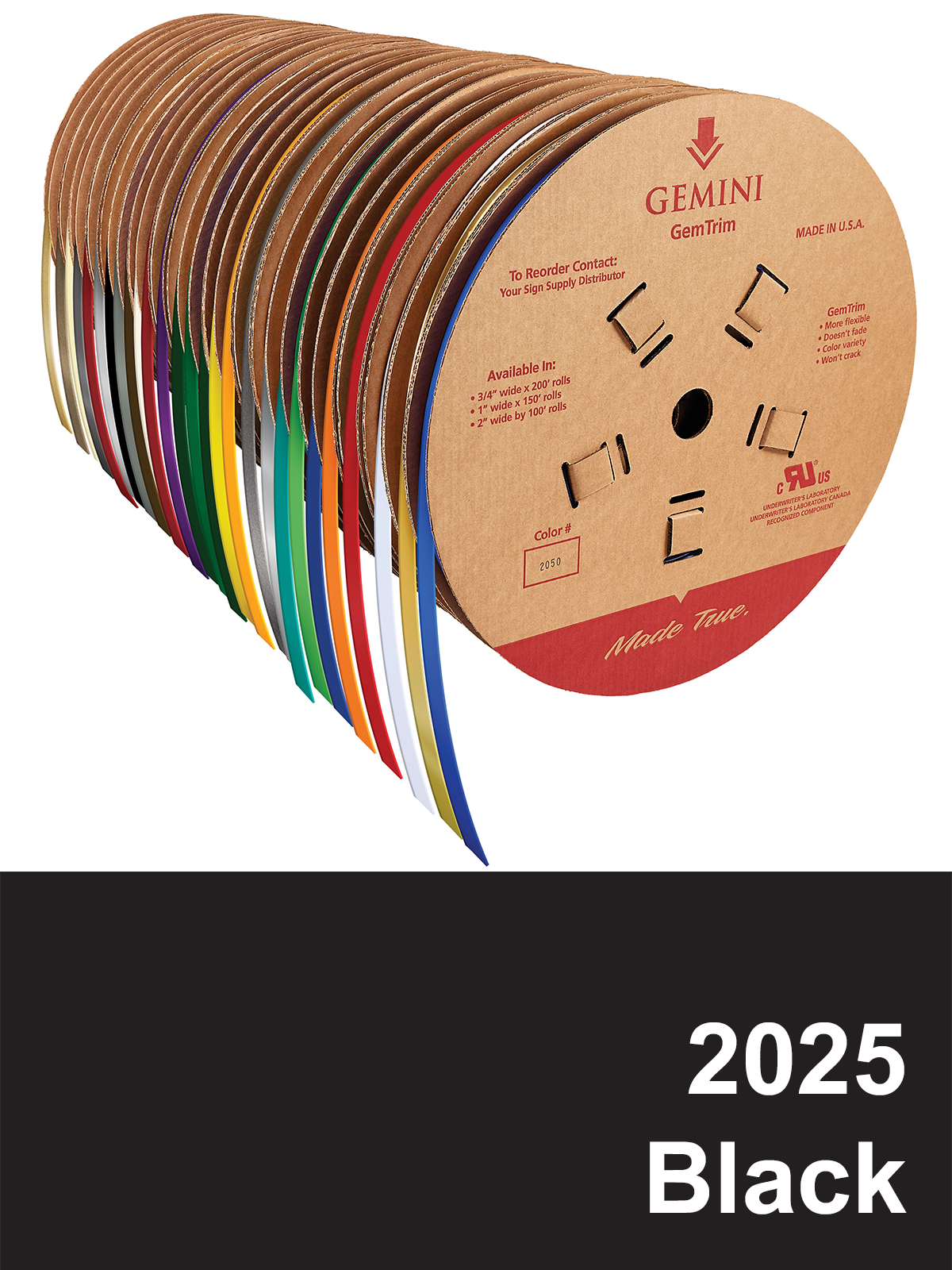 GemTrim™ Flex Trim Cap Roll - 2025 Black