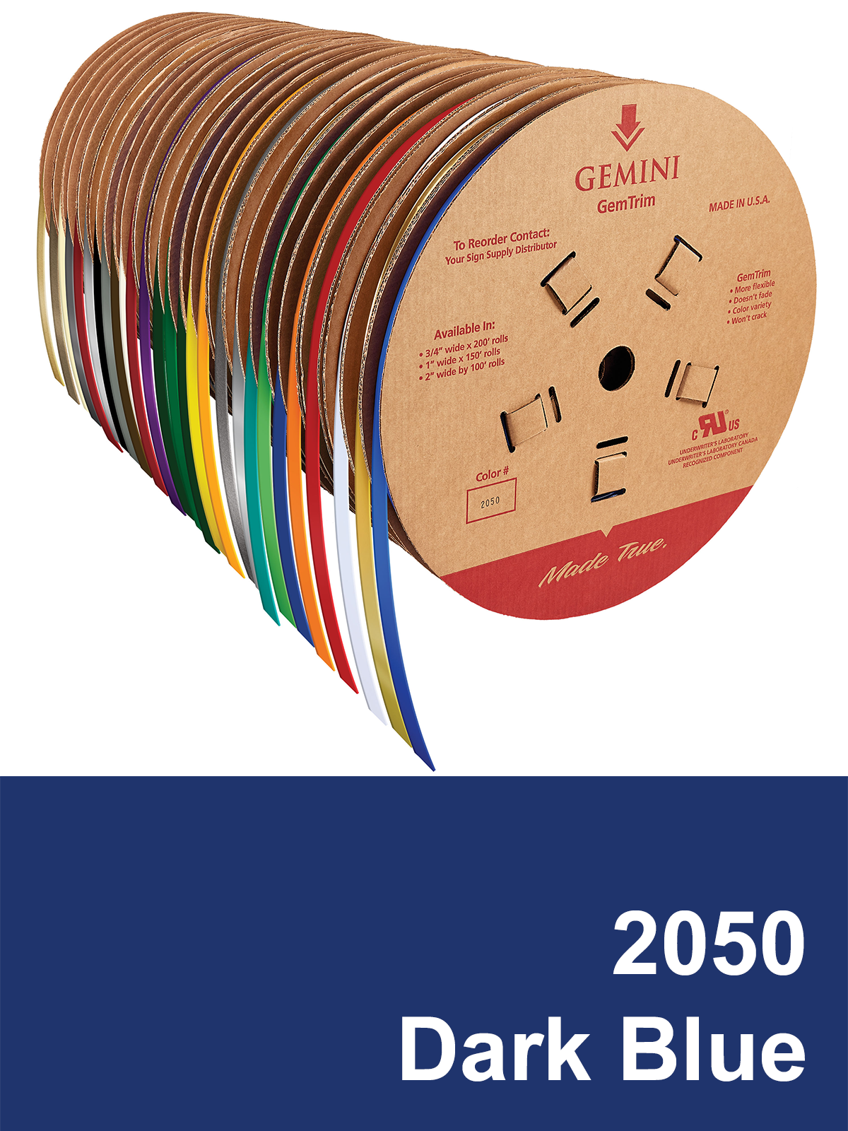 GemTrim™ Flex Trim Cap Roll - 2050 Dark Blue