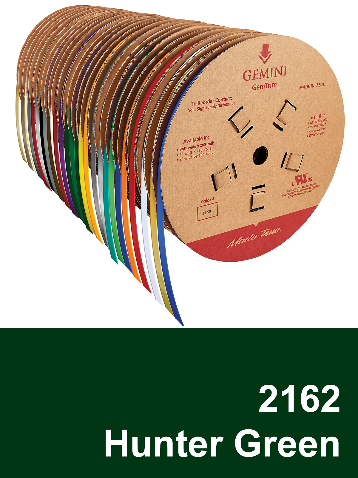 GemTrim™ Flex Trim Cap Roll - 2162 Hunter Green