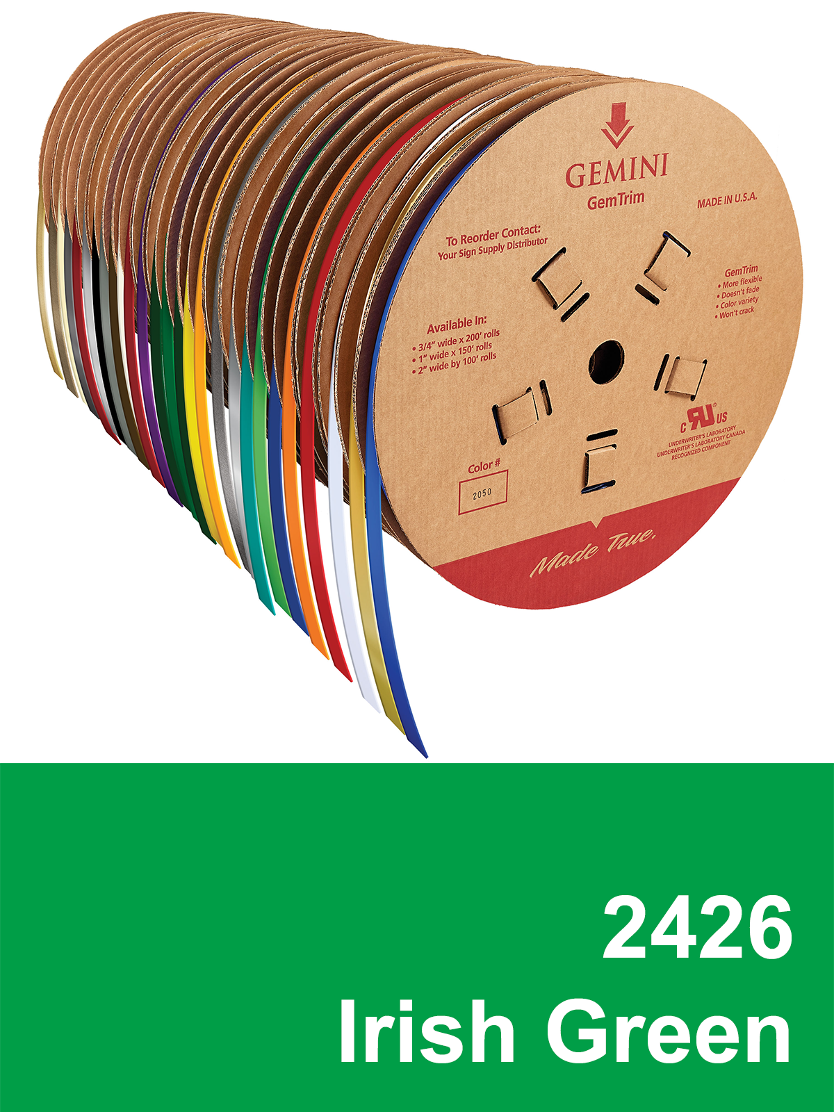 GemTrim™ Flex Trim Cap Roll - 2426 Irish Green