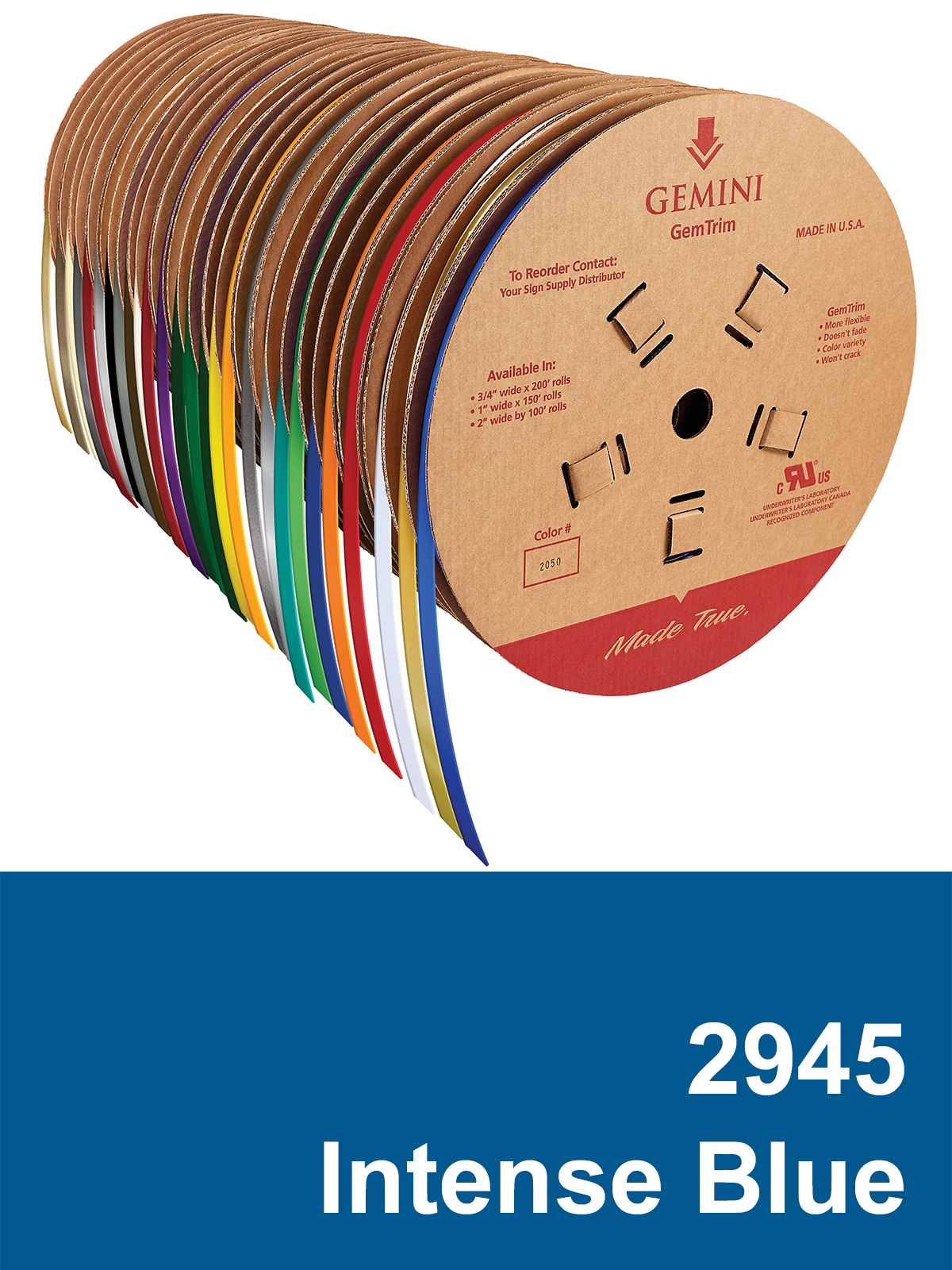 GemTrim™ Flex Trim Cap Roll - 2945 Intense Blue