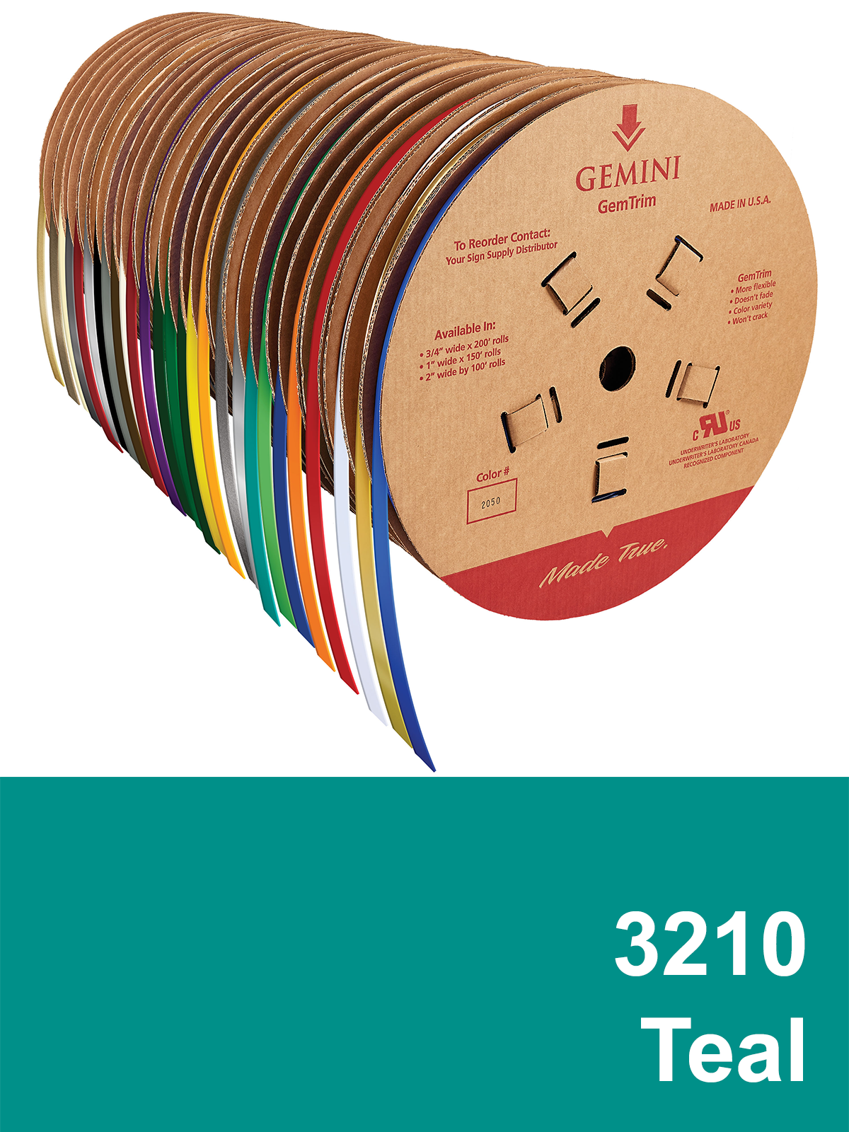 GemTrim™ Flex Trim Cap Roll - 3210 Teal