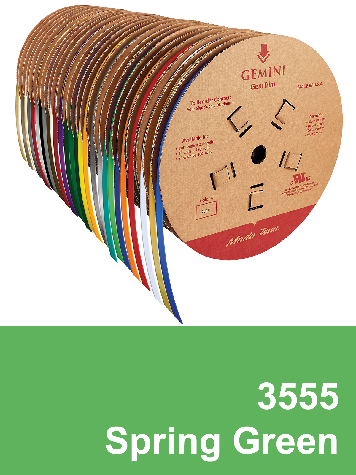 GemTrim™ Flex Trim Cap Roll - 3555 Spring Green