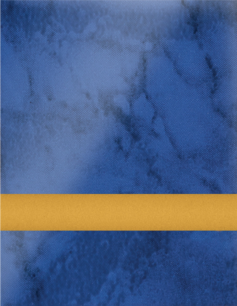 Gemini Duets™ Laser Engraving Plastic - Gloss Blue Marble/Gold