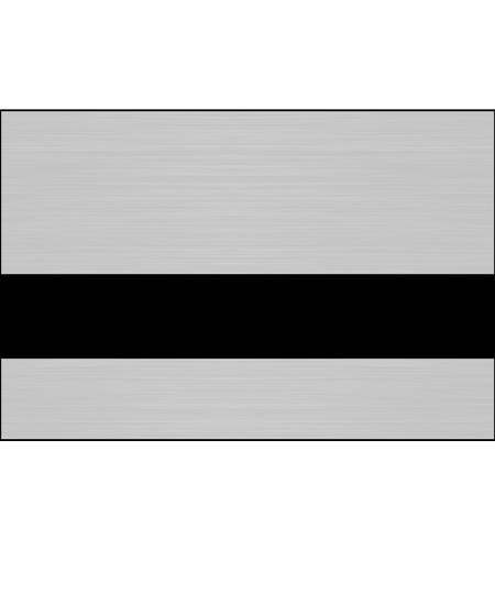 Rowmark™ Metalgraph Plus Engraving Plastic - Brushed Bright Nickel/Black