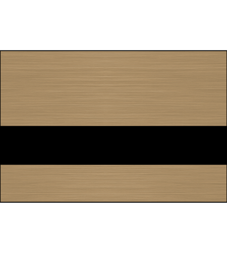 Rowmark™ FlexiBrass Engraving Plastic - Brushed Copper/Black