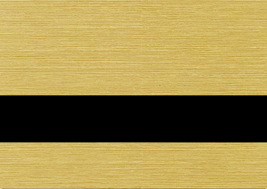 Rowmark™ LaserMax Metals Engraving Plastic - Brushed Gold/Black