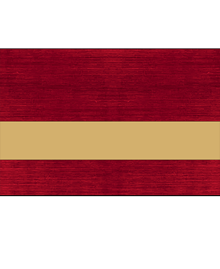 Rowmark™ FlexiBrass Engraving Plastic - Brushed Red/Gold