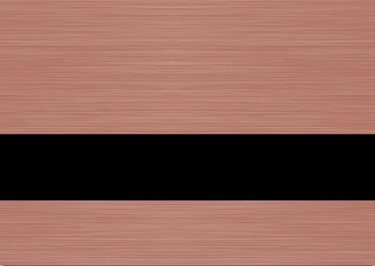 Rowmark™ LaserMax Metals Engraving Plastic - Brushed Rose Gold/Black