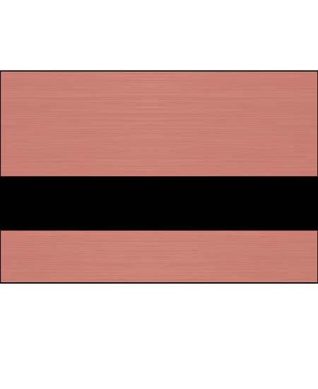 Rowmark™ FlexiBrass Engraving Plastic - Brushed Rose Gold/Black
