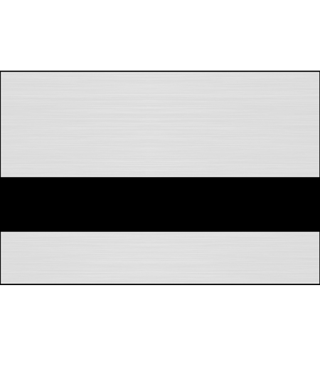 Rowmark™ Metalgraph Plus Engraving Plastic - Brushed Stainless Steel/Black