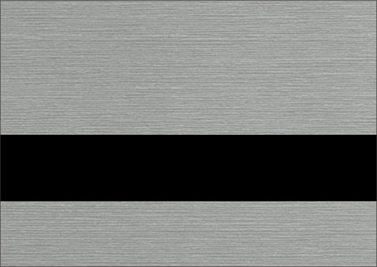 Rowmark™ LaserMax Metals Engraving Plastic - Brushed Sterling/Black