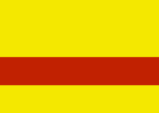 Rowmark™ LaserMax Engraving Plastic - Canary/Red