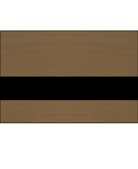 Rowmark™ FlexiBrass Engraving Plastic - Brushed Deep Bronze/Black