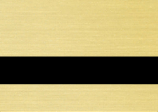 Rowmark™ LaserMax Metals Engraving Plastic - Brushed European Gold/Black
