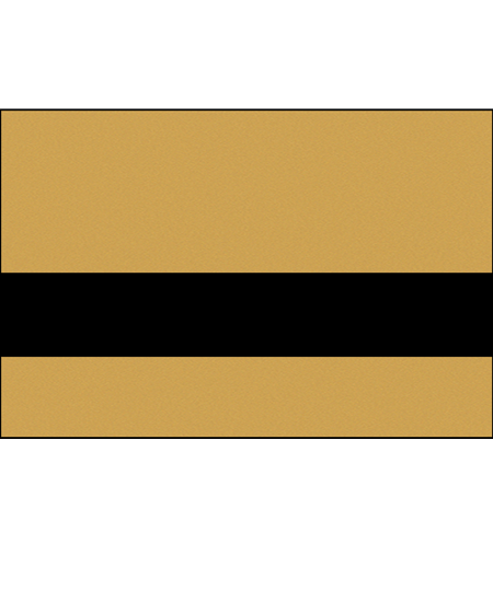 Rowmark™ FlexiBrass Engraving Plastic - Smooth Gold/Black