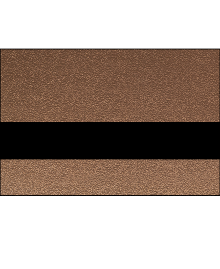 Rowmark™ Metalgraph Plus Textured Engraving Plastic - Textured Copper/Black
