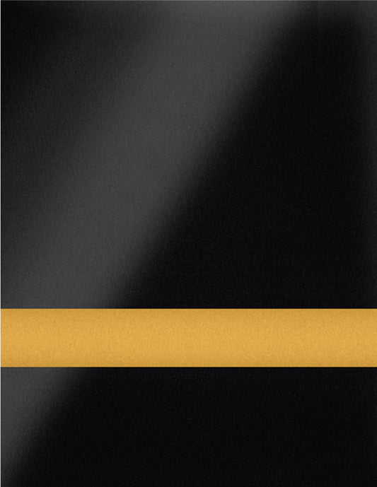 Gemini DuetsContours™ .020" Flexible Engraving Plastic - Gloss Black/Gold