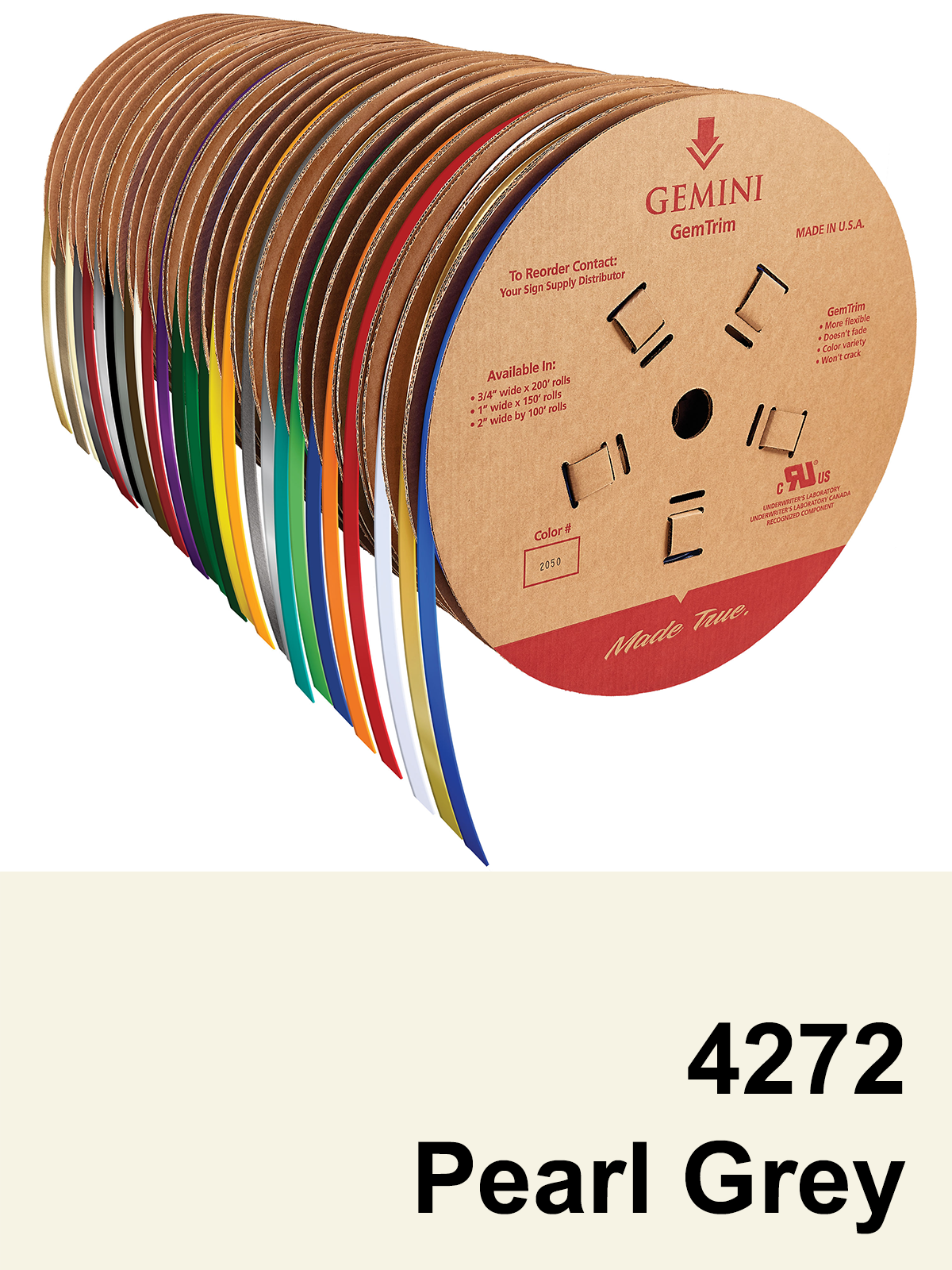 GemTrim™ Flex Trim Cap Roll - 4272 Pearl Grey