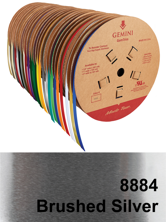 GemTrim™ Flex Trim Cap Roll - 8884 Brushed Silver
