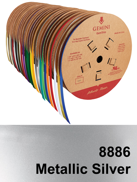 GemTrim™ Flex Trim Cap Roll - 8886 Metallic Silver